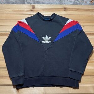 Adidas Trefoil Logo Mock Neck Pullover Sweatshirt